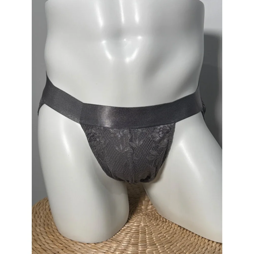 Cosabella‎ Never Say Never Lace Sports Brief Odisha Grey Underwear size XL